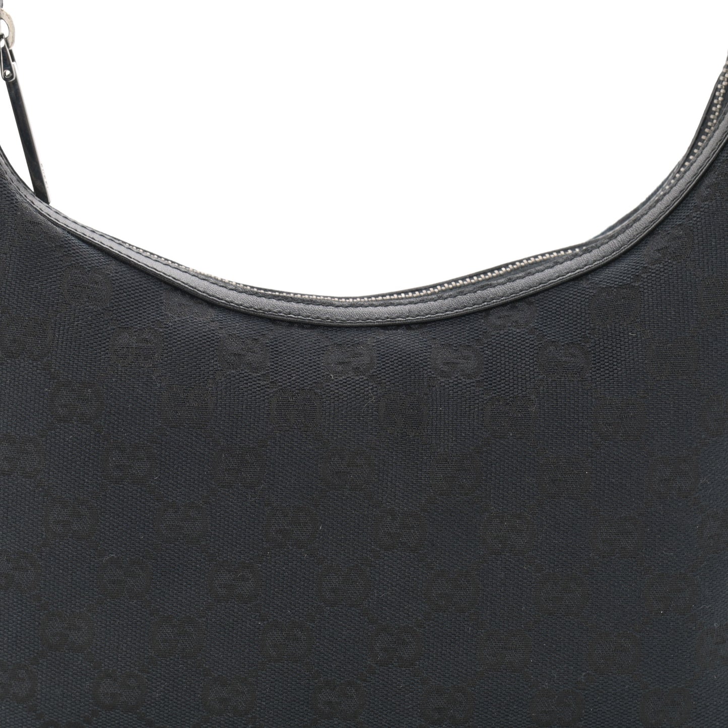 Monogram GG Small Clasp Hobo Black