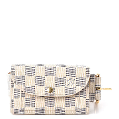 Louis Vuitton Damier Azur Pochette Solo Belt 85 34 1 of 12