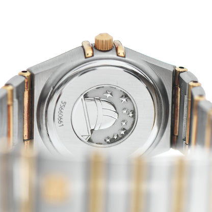 Omega Stainless Steel 18K Yellow Gold Diamond Bezel Mother of Pearl 22mm Constellation Quartz Watch 1267.75.00 4 of 4