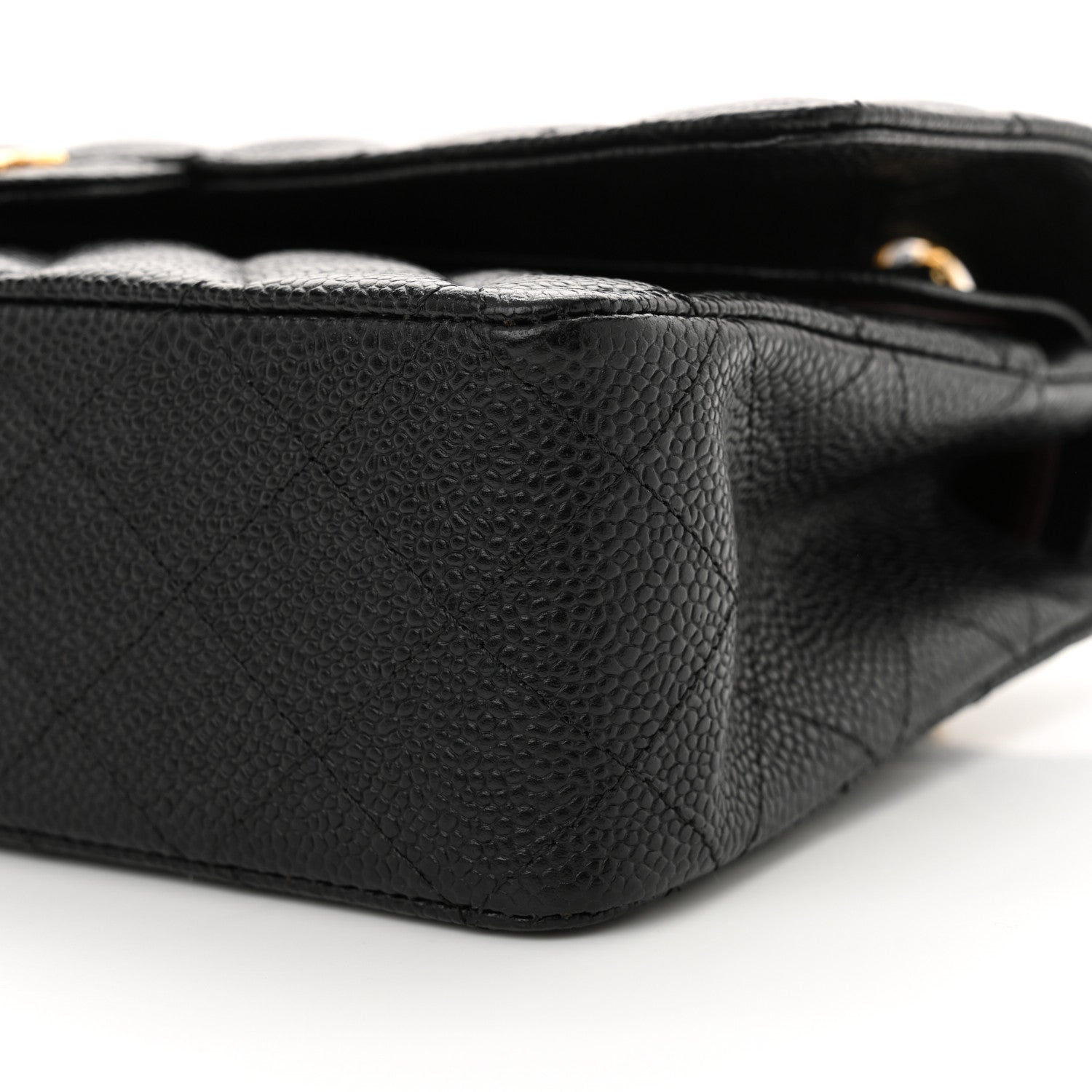 Chanel Caviar Quilted Medium Double Flap Black 10 of 11