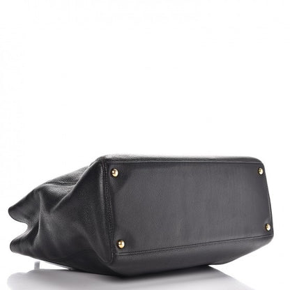 Chanel Calfskin Cerf Executive Shopper Tote Black 4 of 12