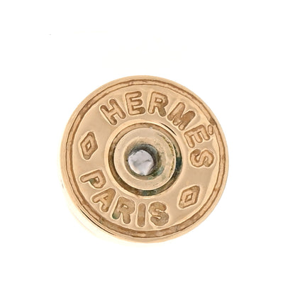 Hermes Permabrass Buffalo Horn Wood Amulette Hoop Earrings 4 of 4