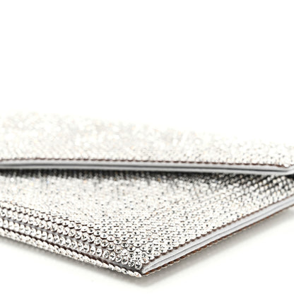 Judith Leiber Swarovski Crystal Envelope Clutch Silver 8 of 8