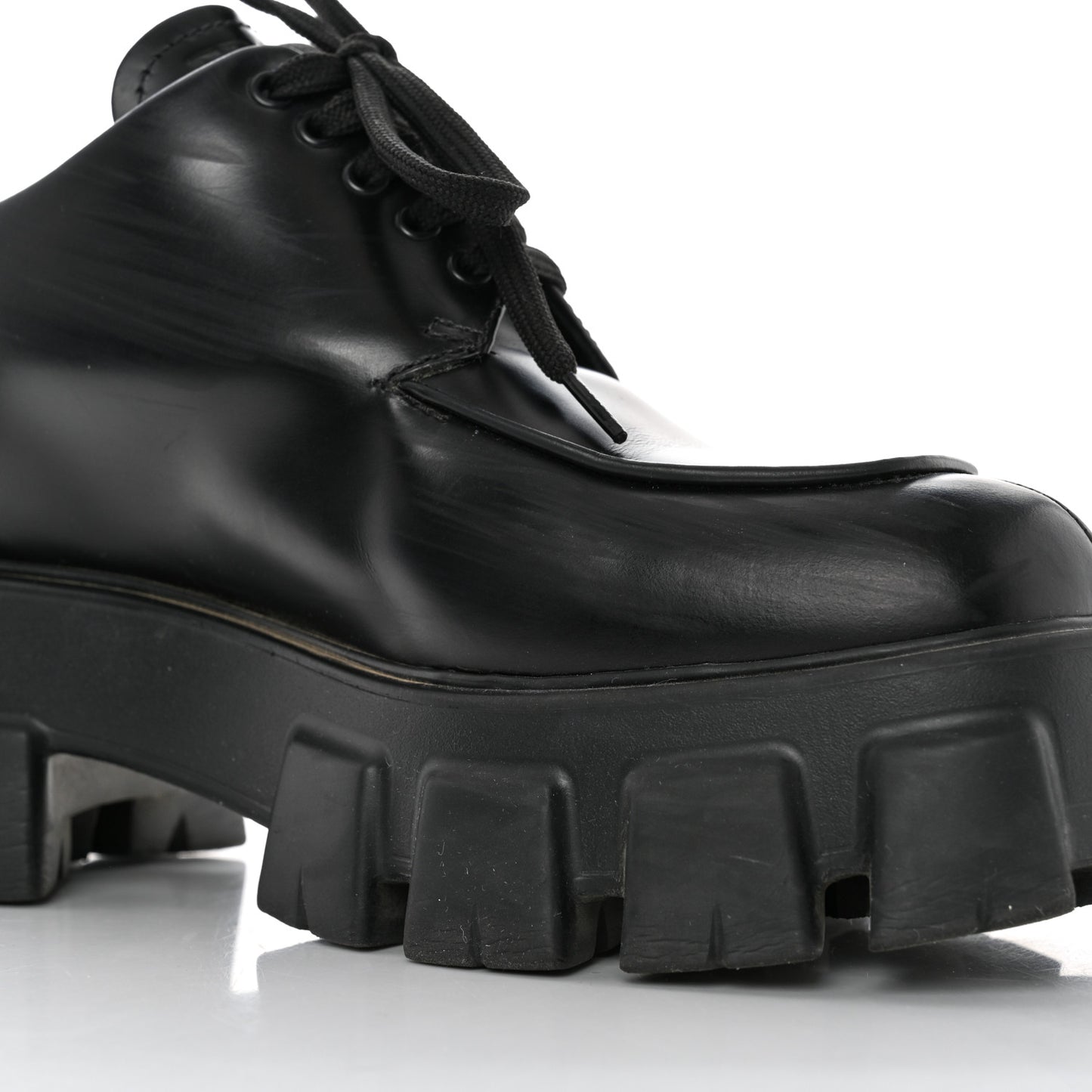 Spazzolato Rois Monolith 55mm Derby Loafers 39 Black
