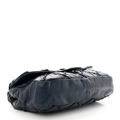 Chanel Calfskin Ultra Stitch Oversize Flap Navy 4 of 12