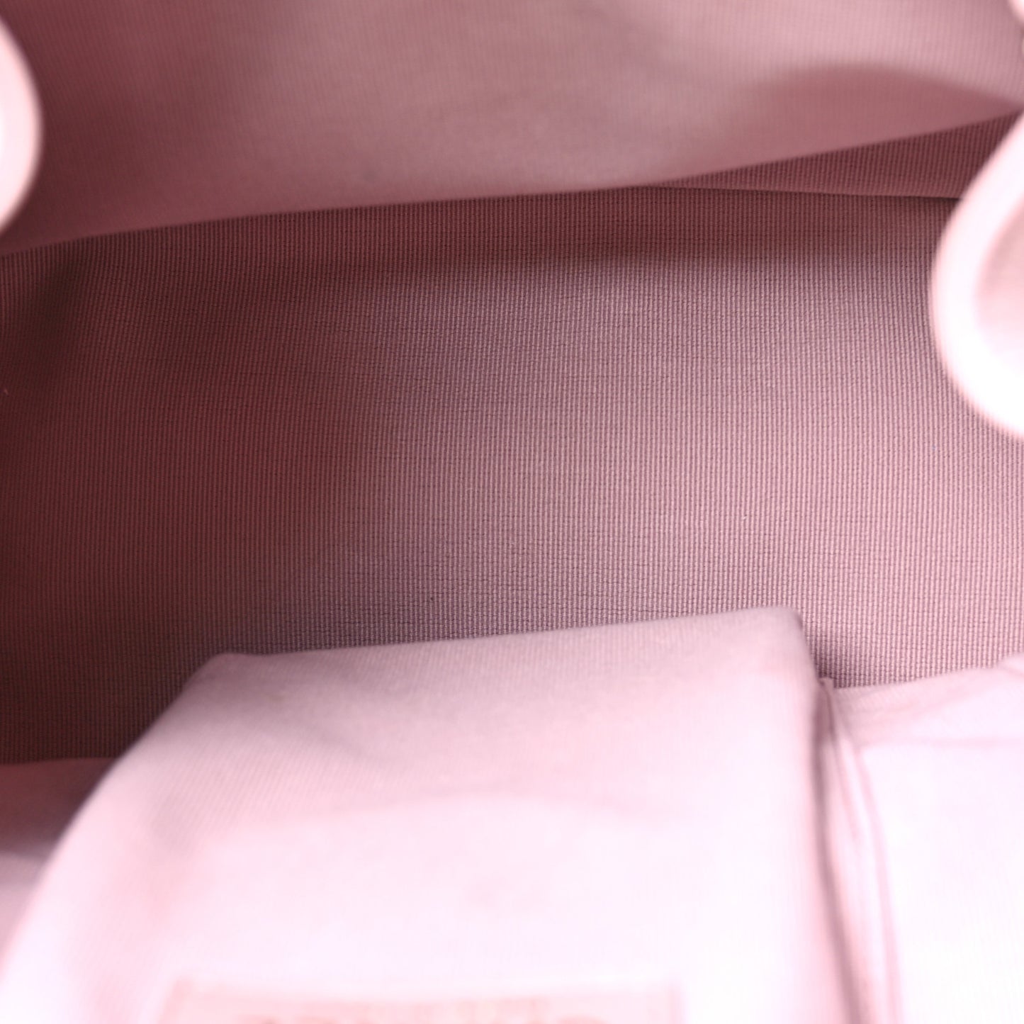 Lambskin Quilted Large Duma Drawstring Backpack Light Pink