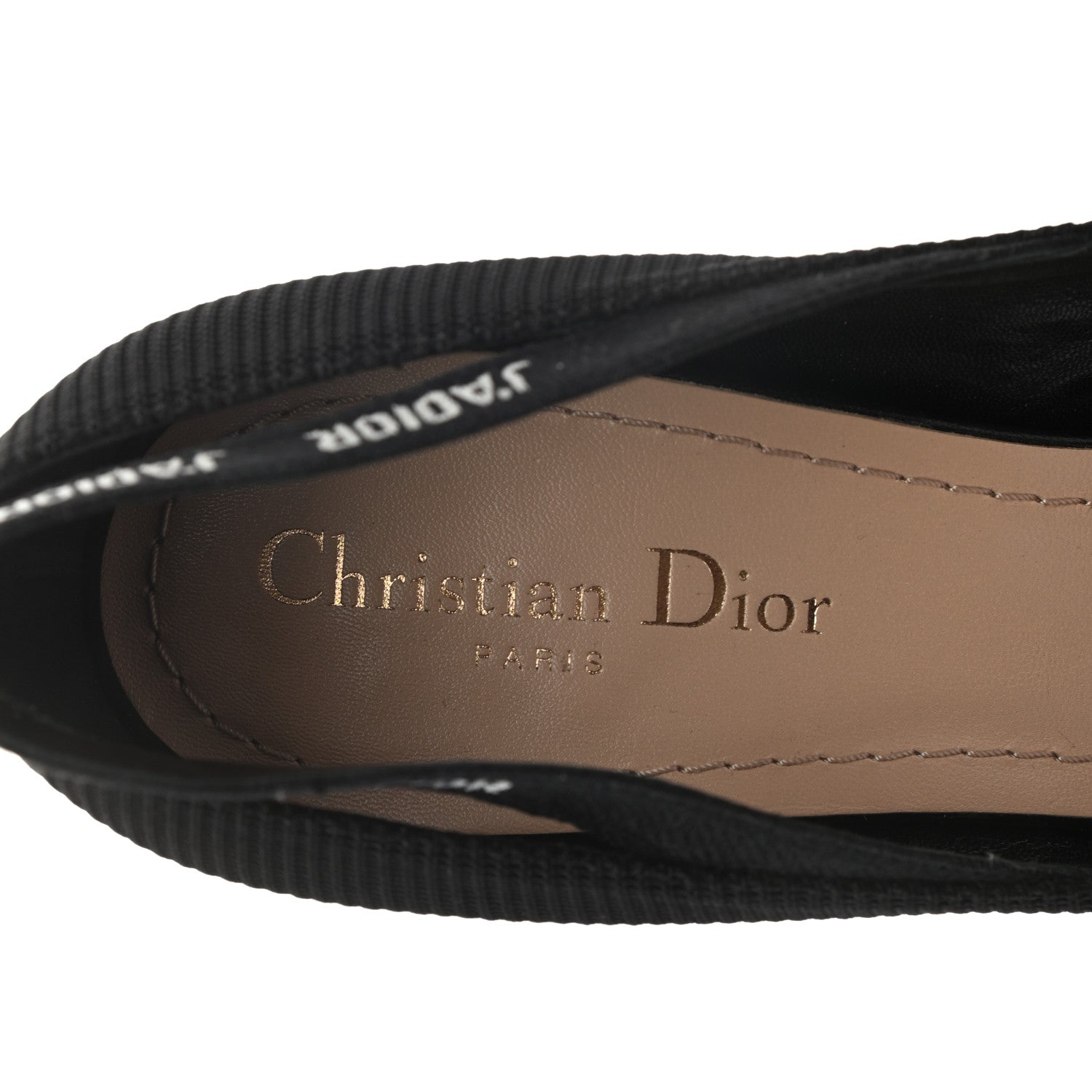 Christian Dior Fabric J'Adior Ribbon Pumps 40.5 Black 7 of 8