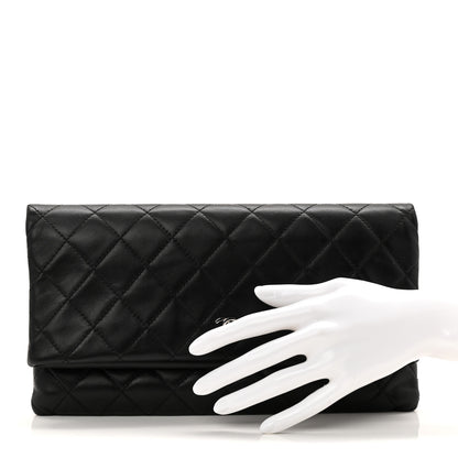 Chanel Lambskin Quilted CC Beauty Clutch Black 2 of 8
