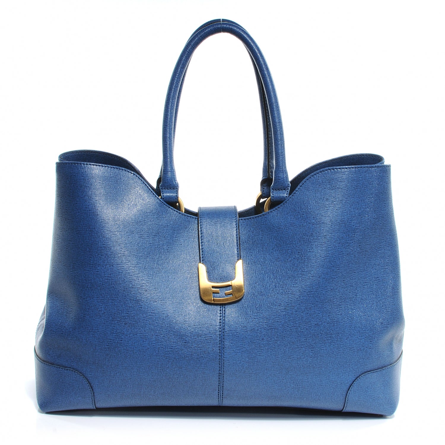 Fendi Vitello Elite Chameleon Shopper Tote Carta Zucchero 1 of 7