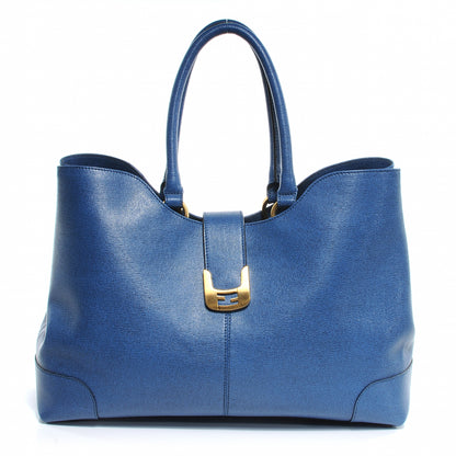 Fendi Vitello Elite Chameleon Shopper Tote Carta Zucchero 1 of 7
