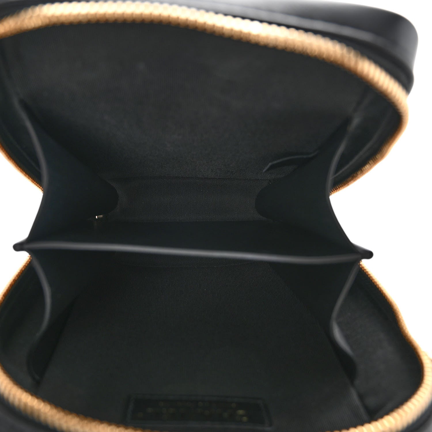Chanel Calfskin Stitched Cup Of Tea Vanity Case Black 5 of 10
