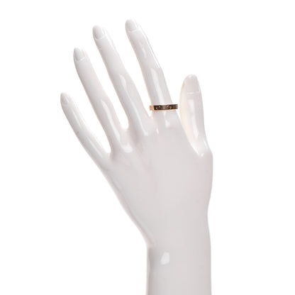 Cartier 18K Pink Gold 4mm LOVE Wedding Band Ring 56 7.5 2 of 4