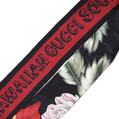 Gucci Silk Twill Haway Neck Bow Scarf Black 3 of 4
