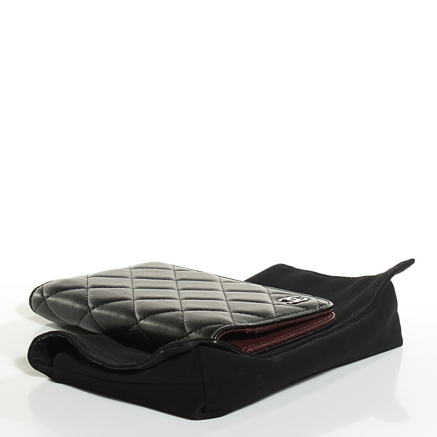 Chanel Lambskin Quilted Passport Holder Black 4 of 8