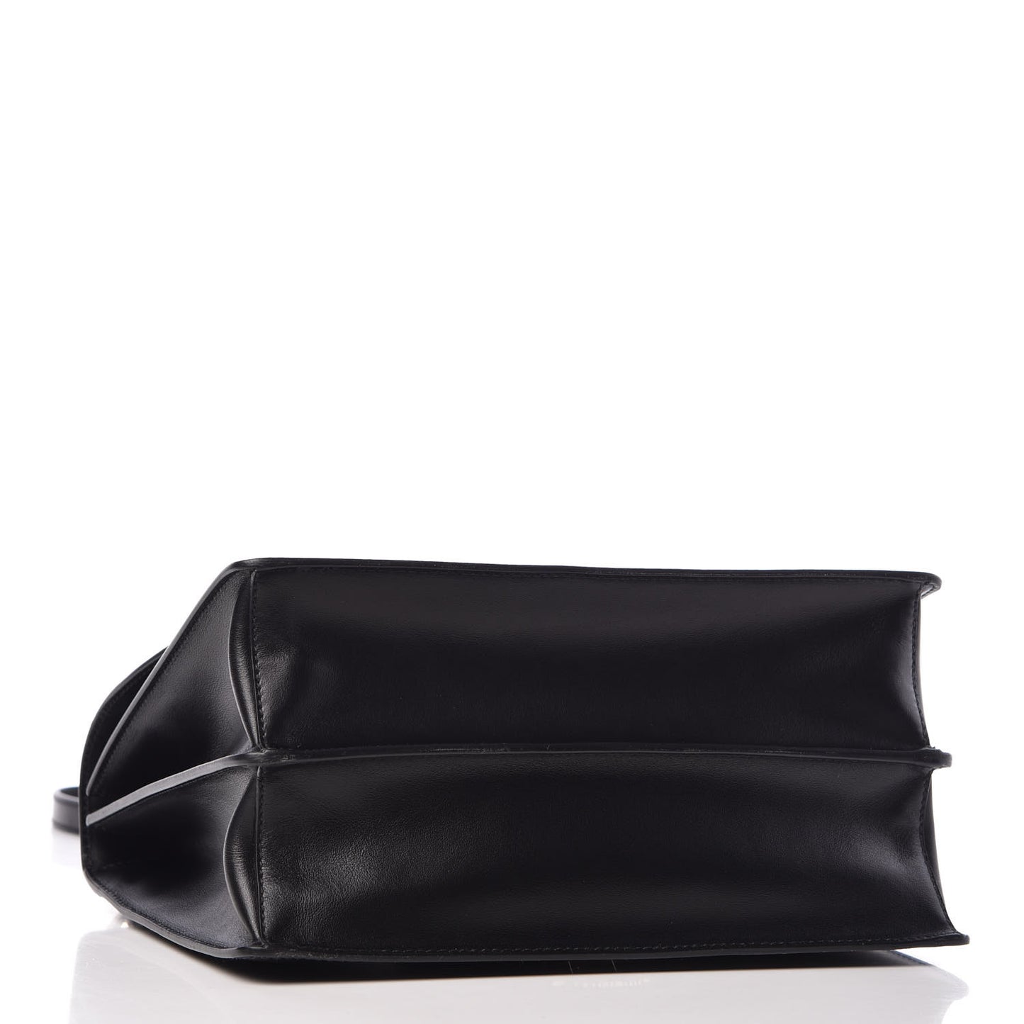 Saffiano City Calfskin Studded Elektra Shoulder Bag Black Fuoco