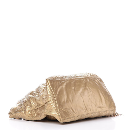 Chanel Calfskin Embroidered Ca D’Oro Tote Gold 4 of 9