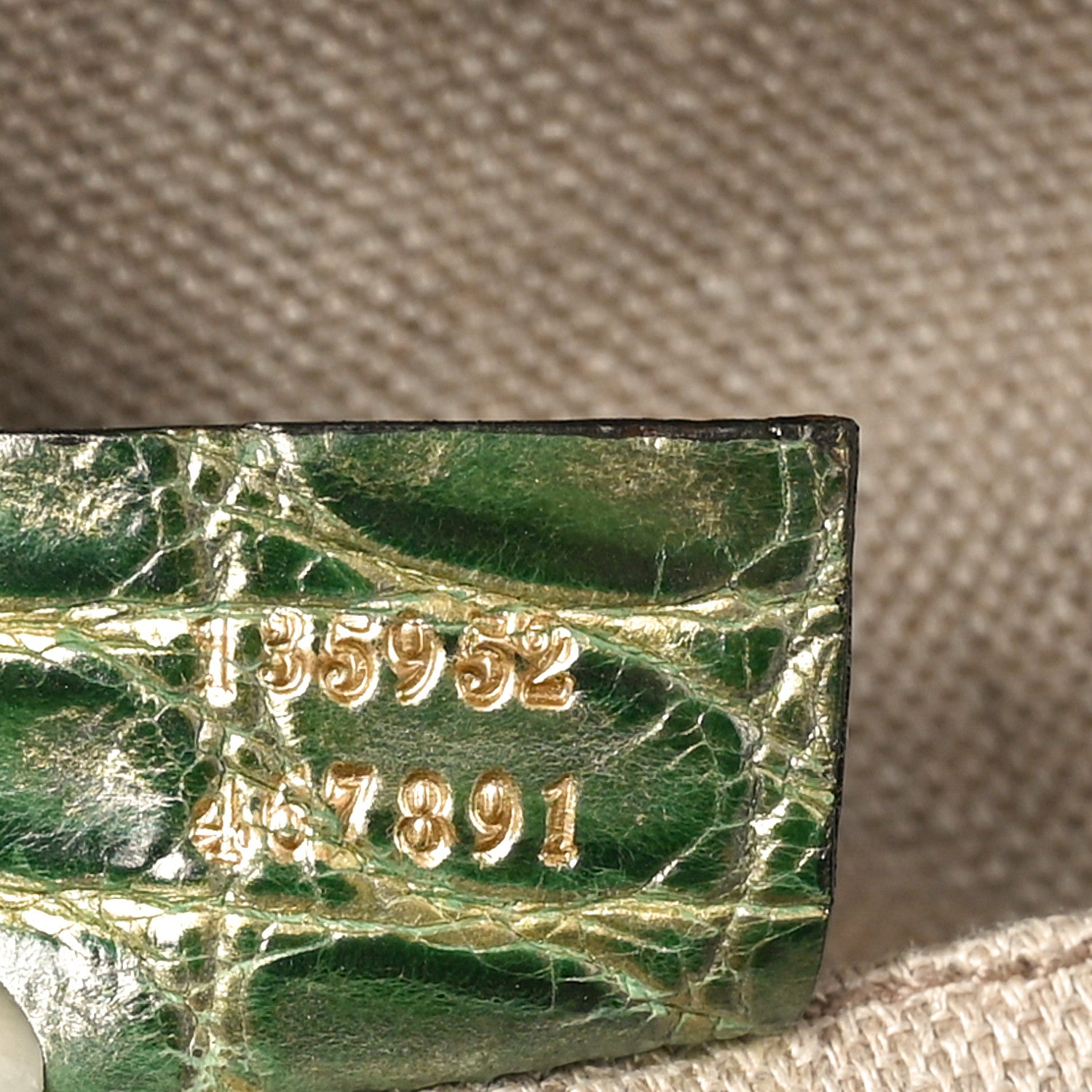 Gucci Velvet Monogram Crocodile Tom Ford Jeweled Dragon Shoulder Bag Green Beige 7 of 10