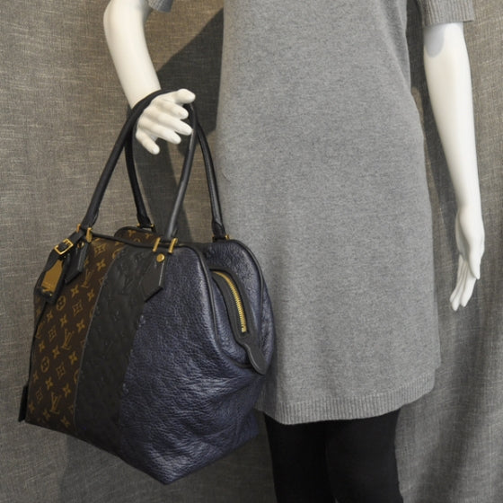 Monogram Stripes Medium Bag Marine