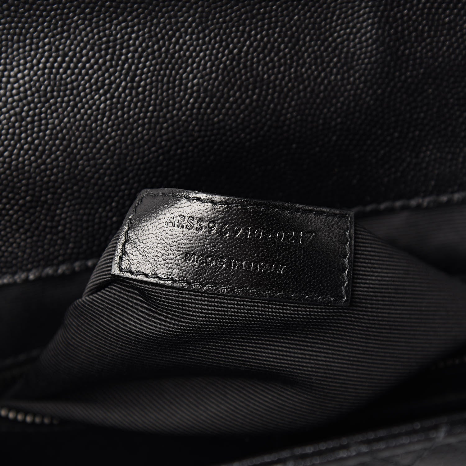 Saint Laurent Grain De Poudre Textured Mixed Matelasse Large Triquilt Monogram Monochrome Satchel Black 7 of 13