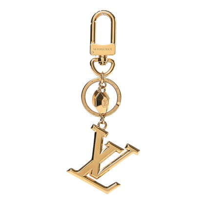 Louis Vuitton LV Facettes Bag Charm Key Holder Gold 1 of 3