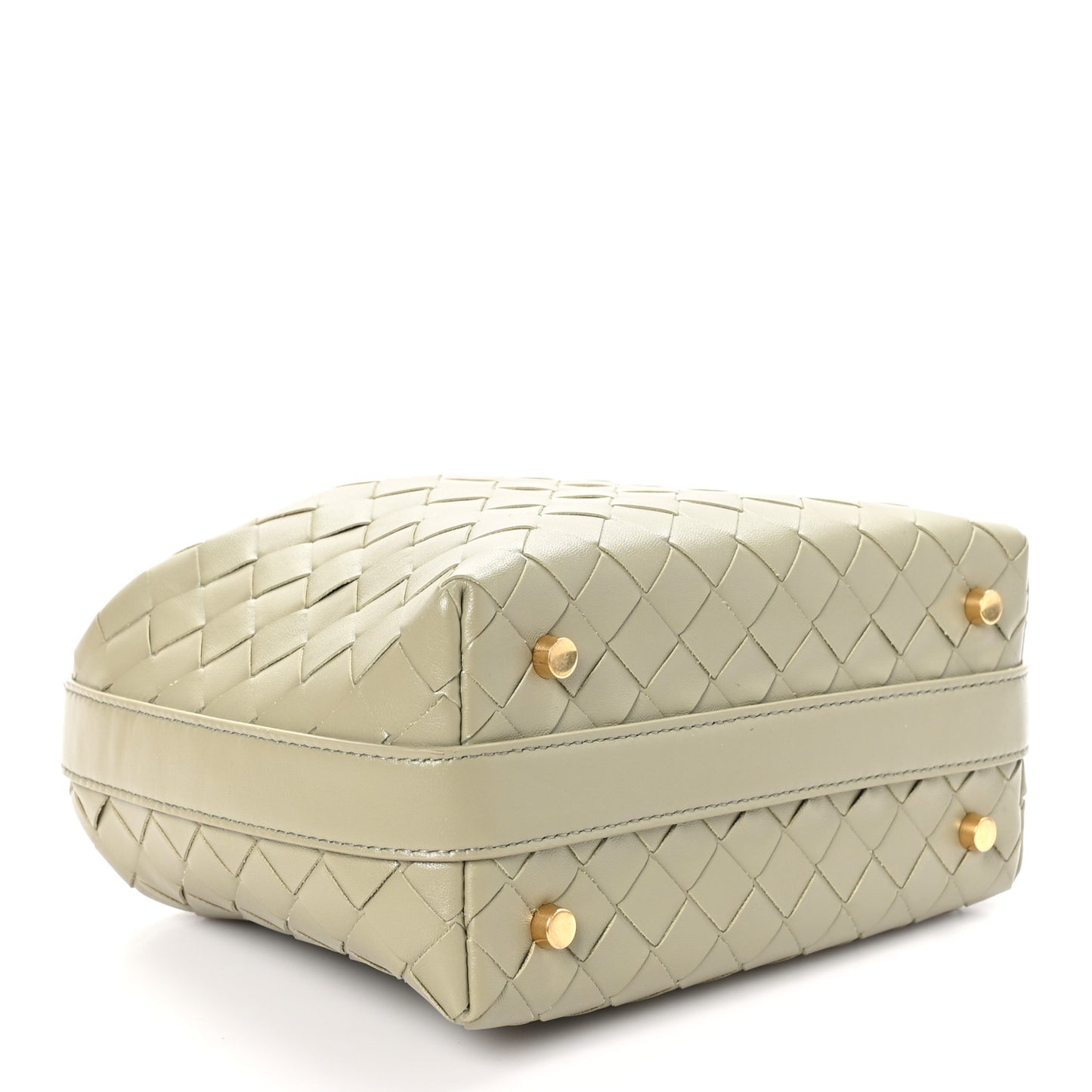 Calfskin Nappa Intrecciato Mini Wallace Travertine