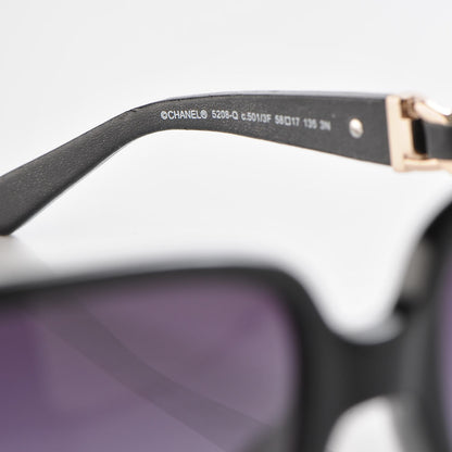 Chanel Chain Sunglasses 5208-Q Black 5 of 7