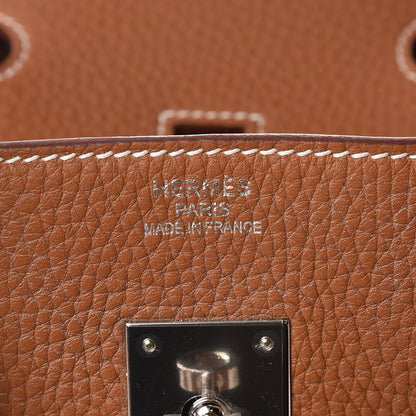 Hermes Taurillon Clemence Birkin 35 Gold 6 of 12