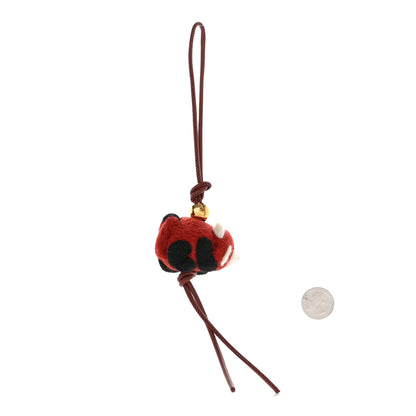 Loewe Calfskin Felt Panda Bag Charm 2 of 4