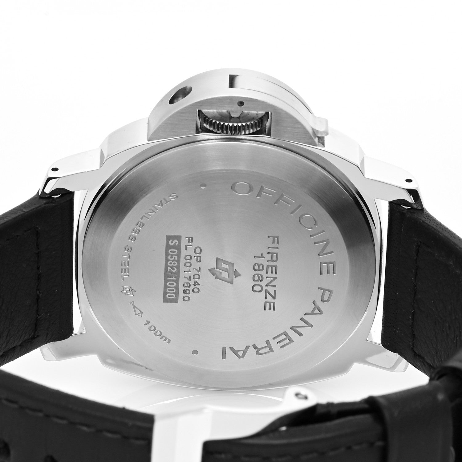 Panerai Stainless Steel Calfskin 44mm Luminor Base Logo Manual Winding Watch PAM00630 4 of 5