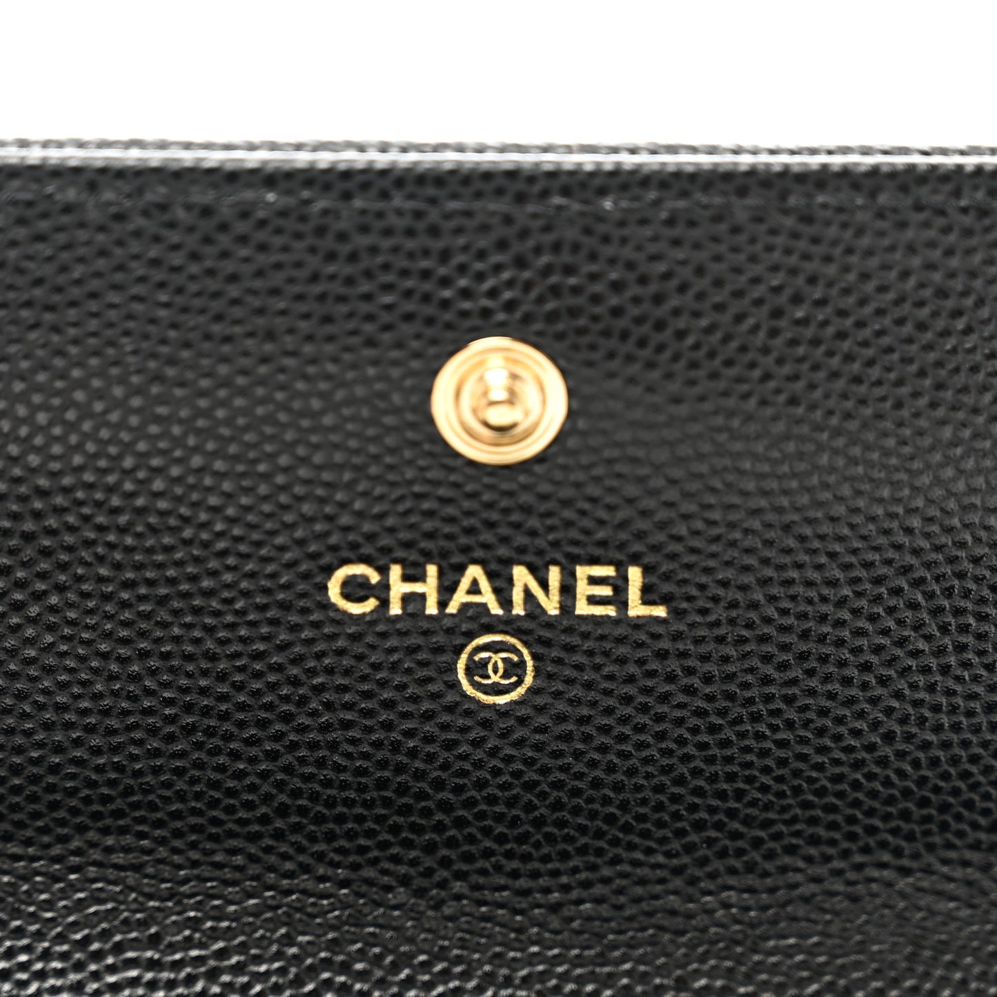 Caviar Quilted Large Boy Gusset Flap Wallet Black