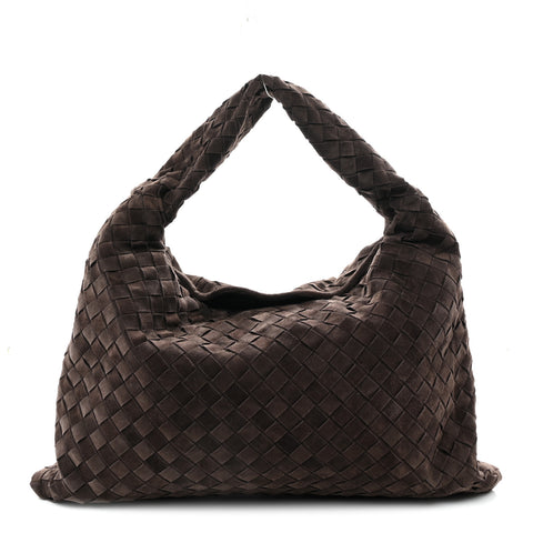 Suede Intrecciato Small Hop Fondant