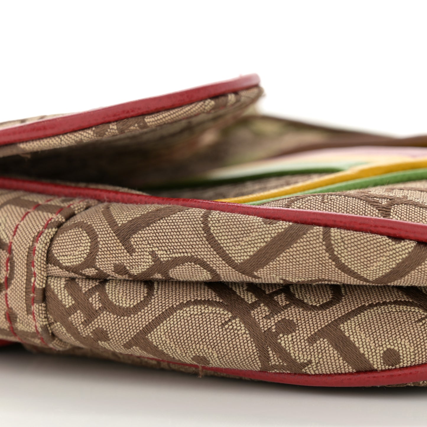 Monogram Rasta Saddle Bag Beige