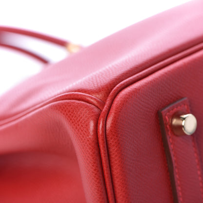 Hermes Epsom Birkin 35 Rouge Casaque 37 of 44