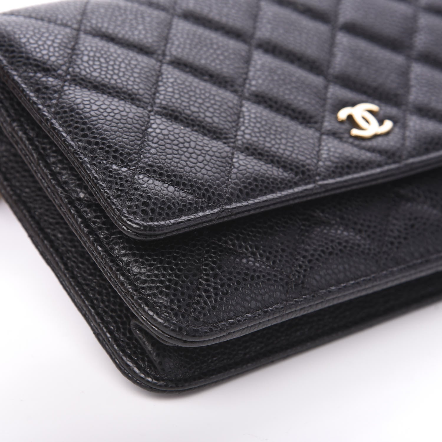 Chanel Caviar Quilted Wallet On Chain WOC Black 9 of 11