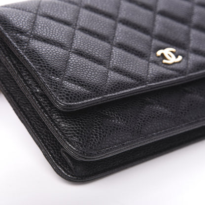 Chanel Caviar Quilted Wallet On Chain WOC Black 9 of 11