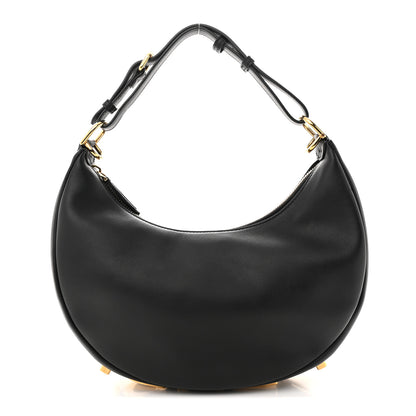 Fendi Vitello Grace Matte Small Fendigraphy Hobo Bag Black 1 of 13