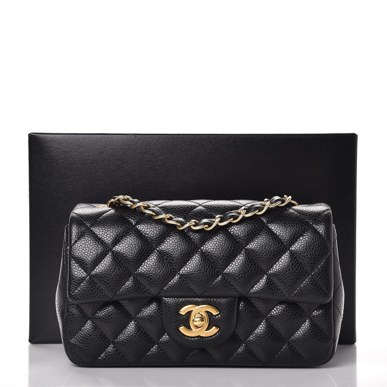 Chanel Caviar Quilted Mini Rectangular Flap Black 8 of 8