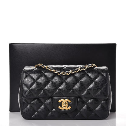 Chanel Caviar Quilted Mini Rectangular Flap Black 8 of 8