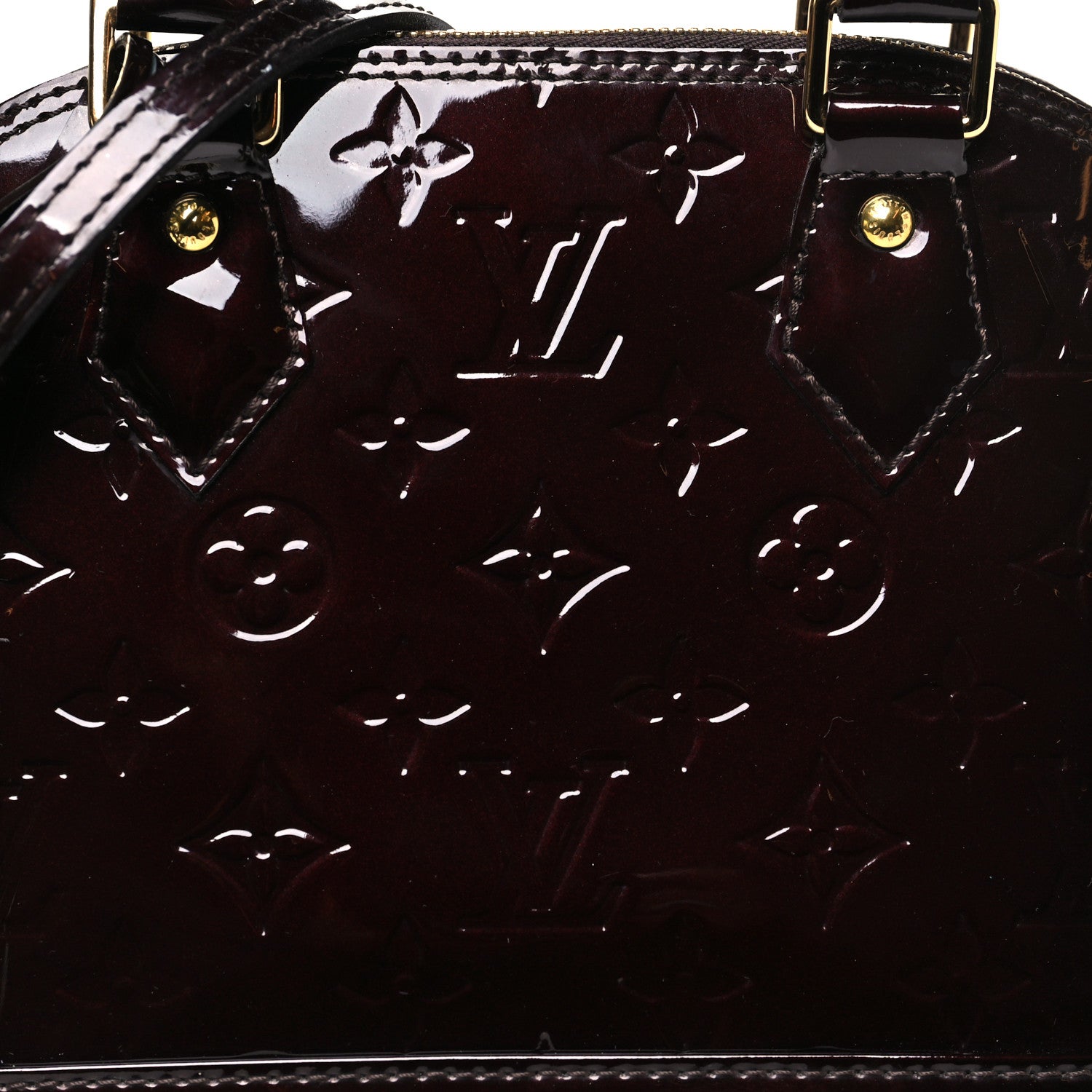 Louis Vuitton Vernis Alma BB Amarante 7 of 9