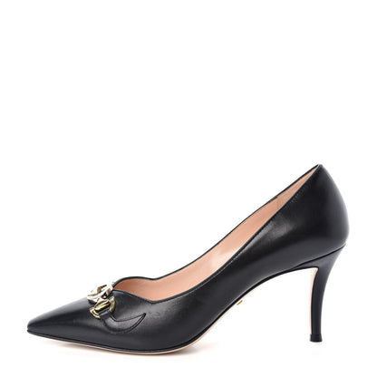 Gucci Malaga Kid Zumi 75mm Pumps 38 Black 1 of 11