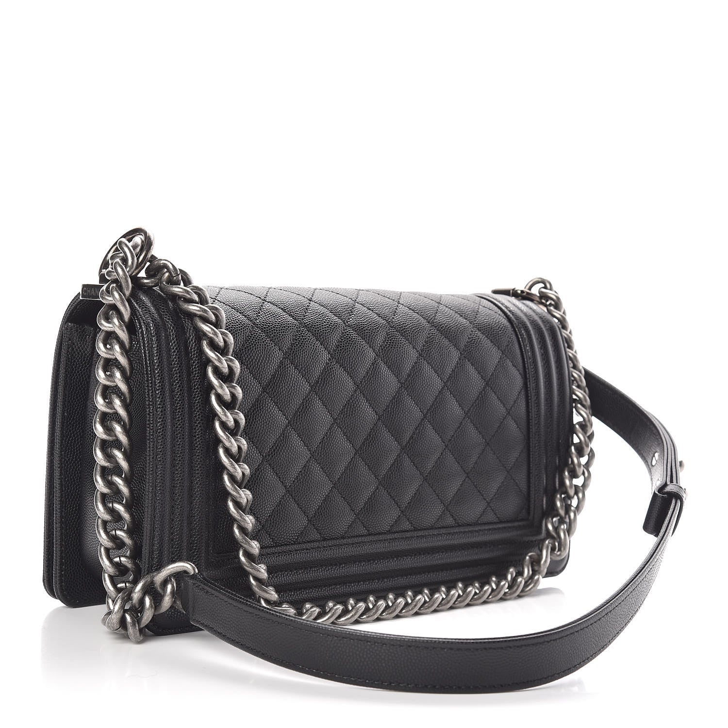 Chanel Caviar Quilted Medium Boy Flap Black 3 of 11