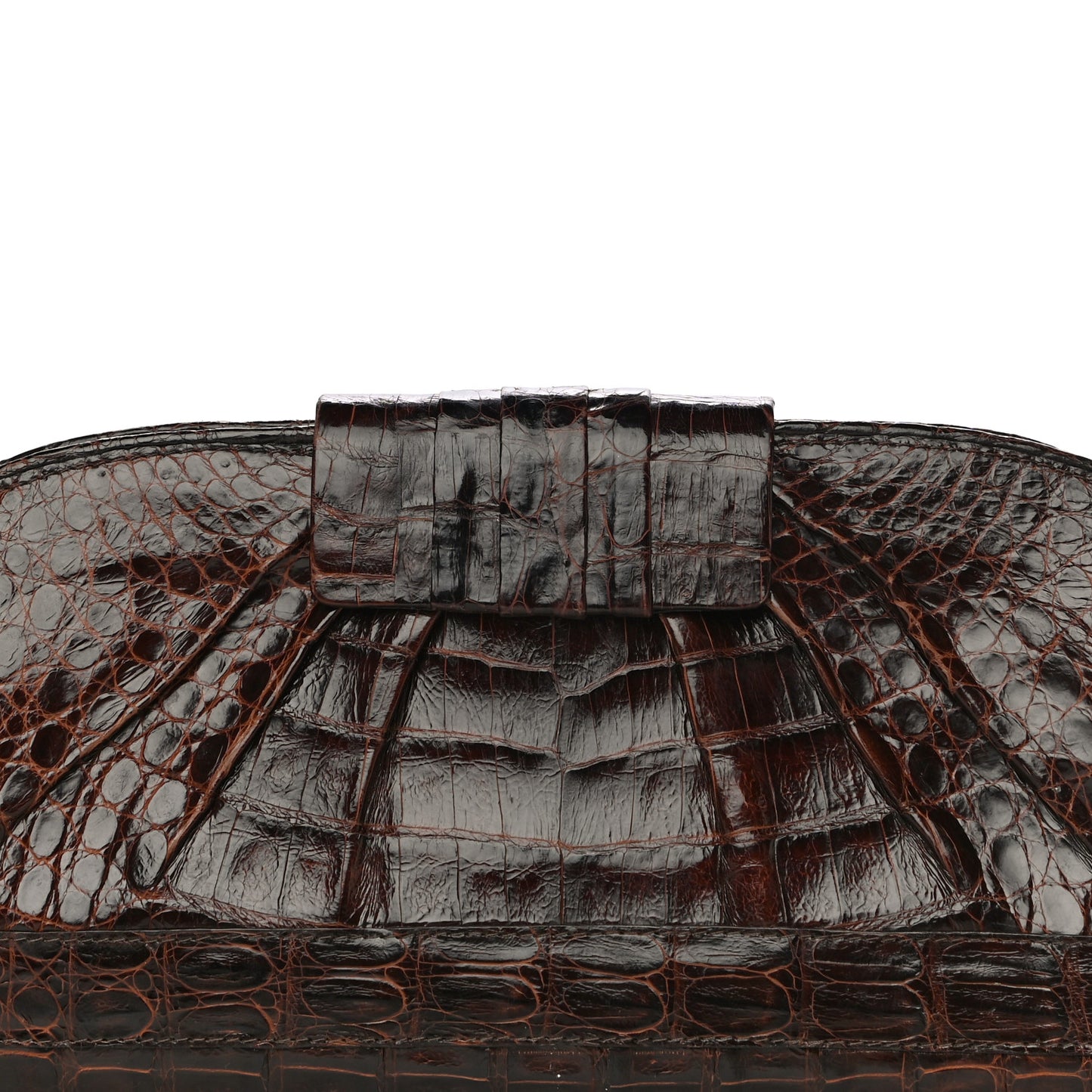 Crocodile Clutch Brown