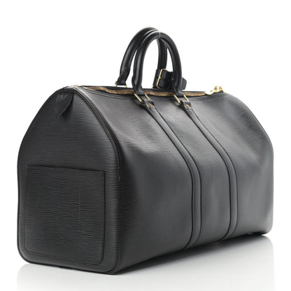 Louis Vuitton Epi Keepall 45 Black 3 of 15