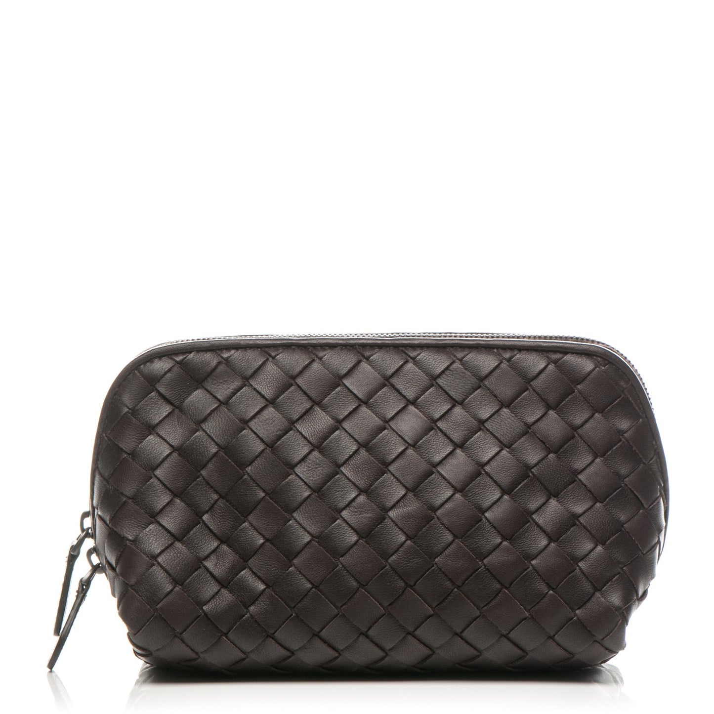 Nappa Intrecciato Cosmetic Case Ebano
