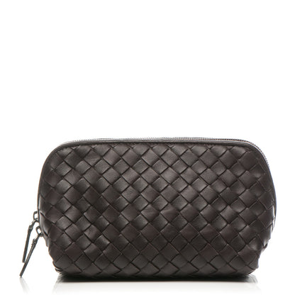 Bottega Veneta Nappa Intrecciato Cosmetic Case Ebano 1 of 8