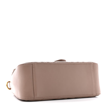 Gucci Calfskin Matelasse Mini GG Marmont Top Handle Shoulder Bag Porcelain Rose 4 of 12