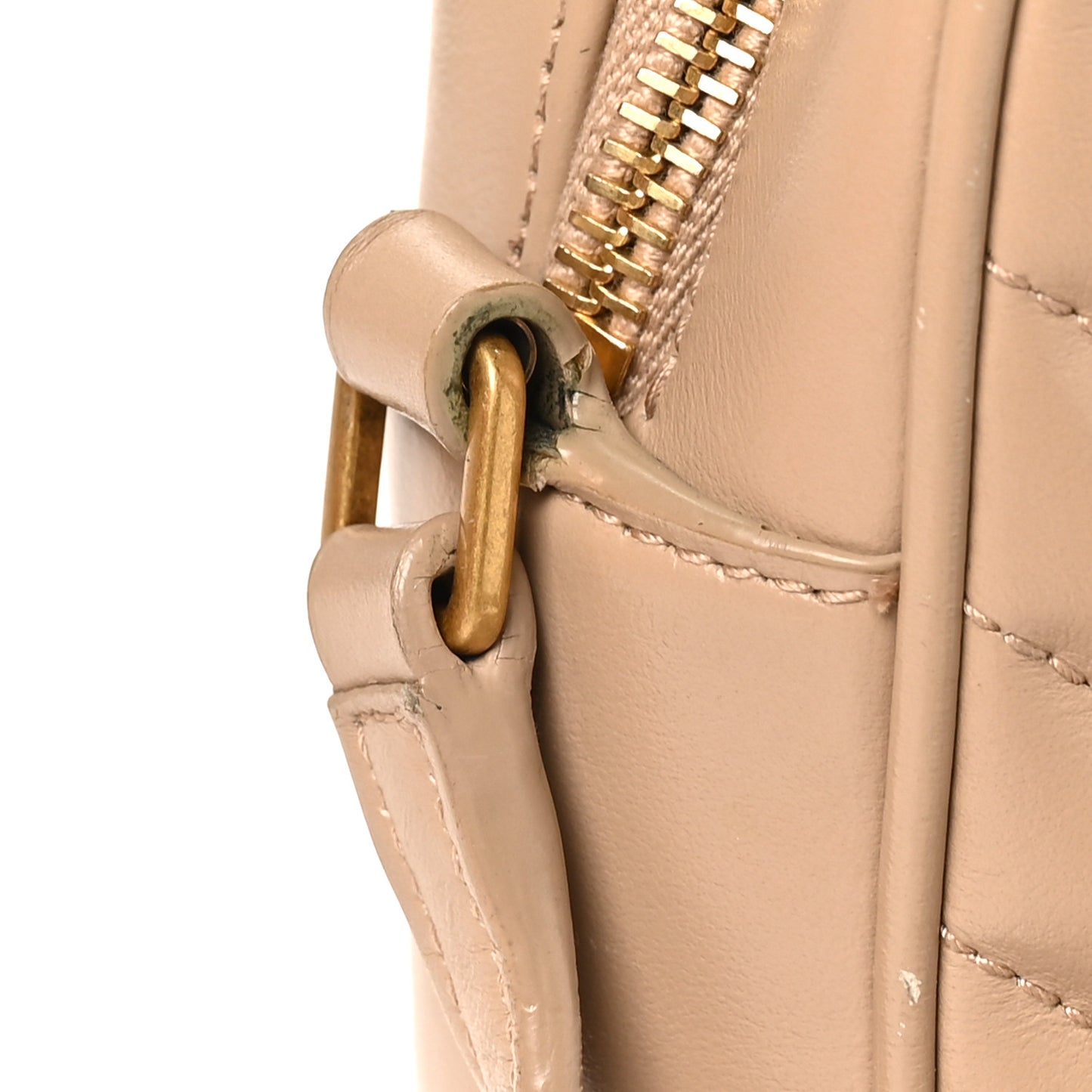 Calfskin Matelasse Monogram Lou Camera Bag Dark Beige
