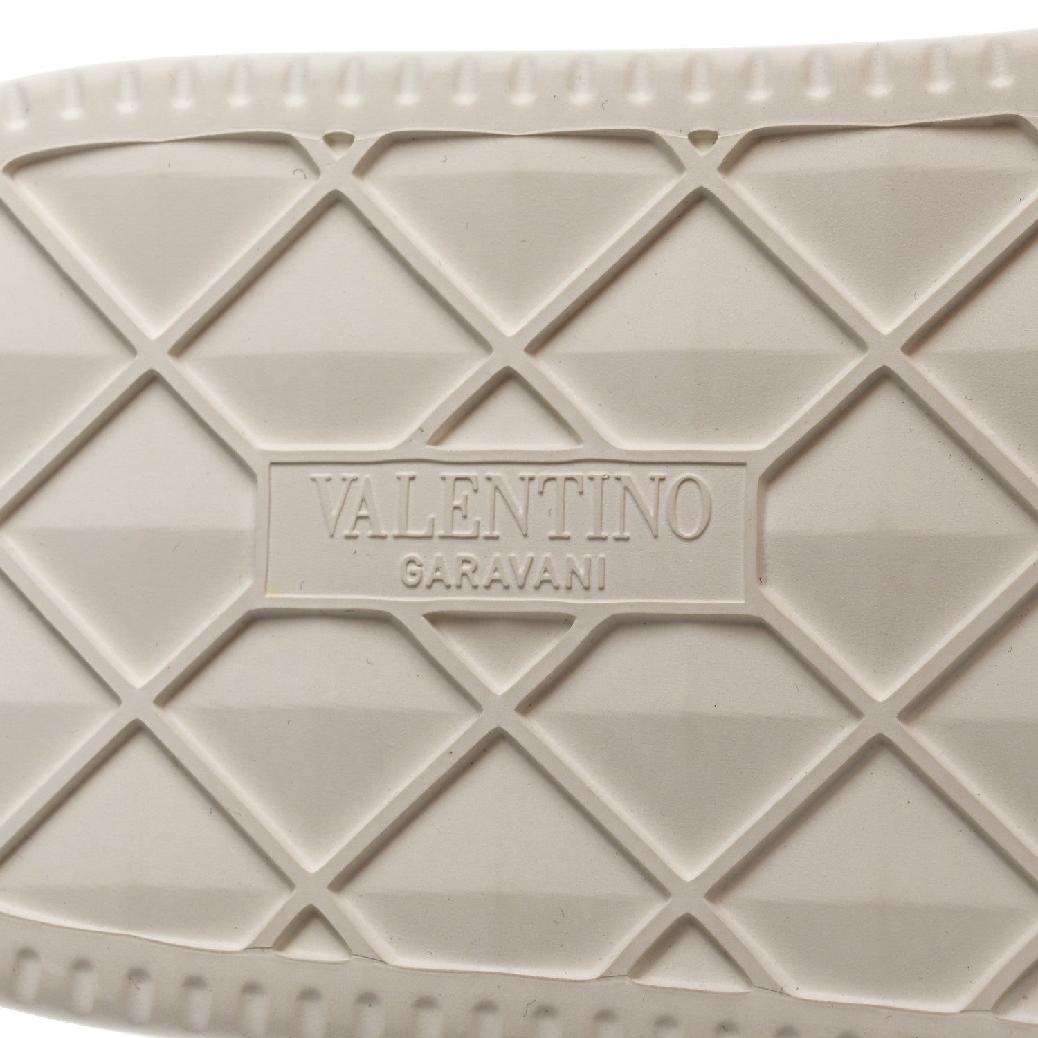Valentino Garavani Calfskin Metallic Nappa Roman Stud Velcro Sandals 36 White 8 of 8