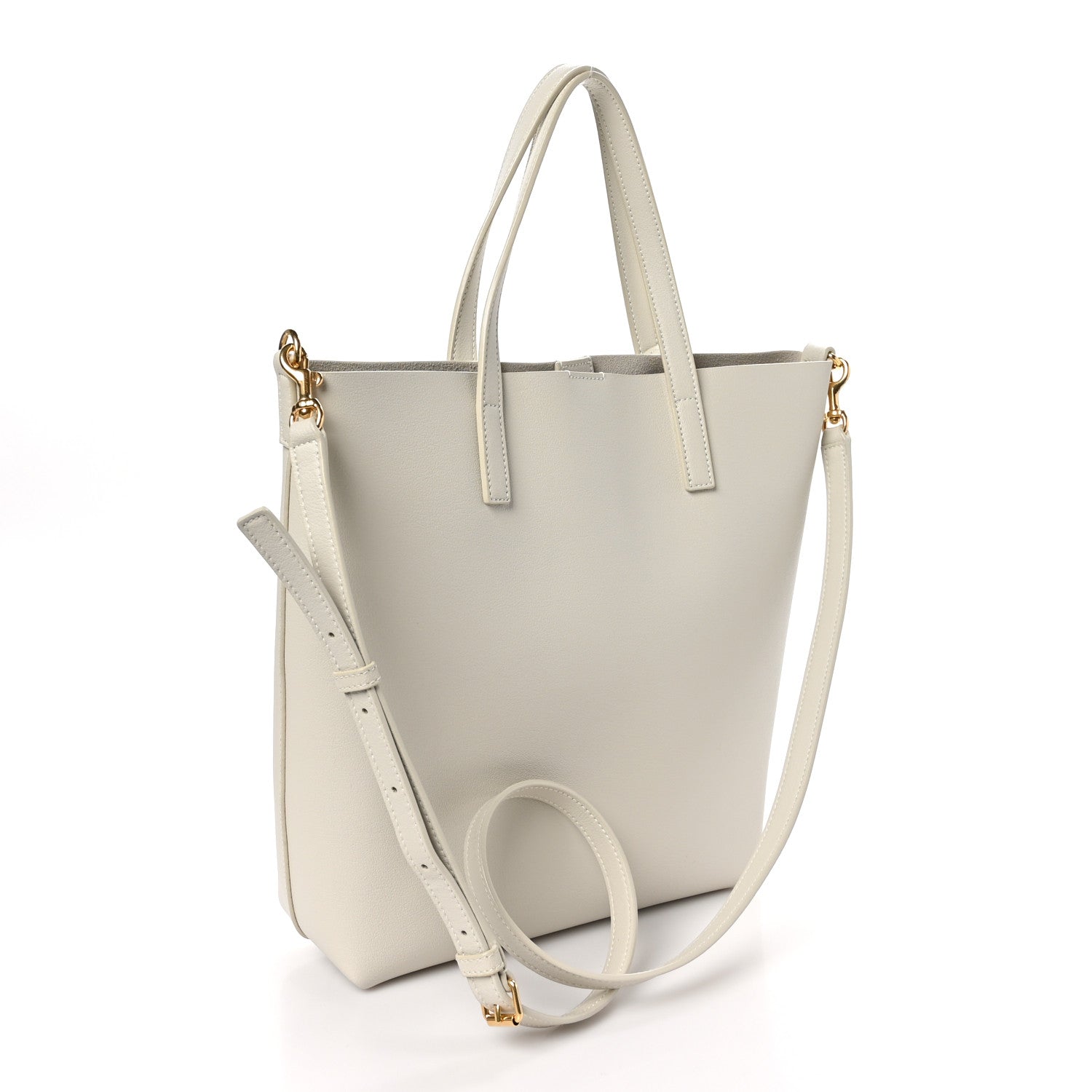 Saint Laurent Calfskin Toy Shopping Tote Crema Soft 3 of 11