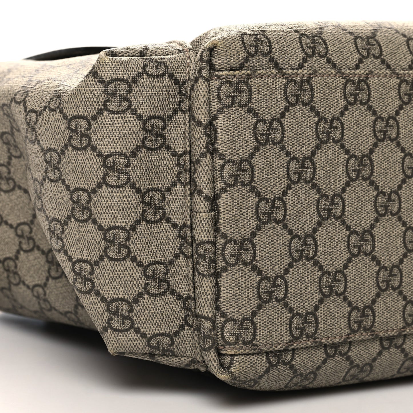 GG Plus Monogram Messenger Diaper Bag Dark Brown